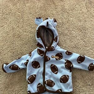 Carter's Blue and Brown Football Jacket for Kids